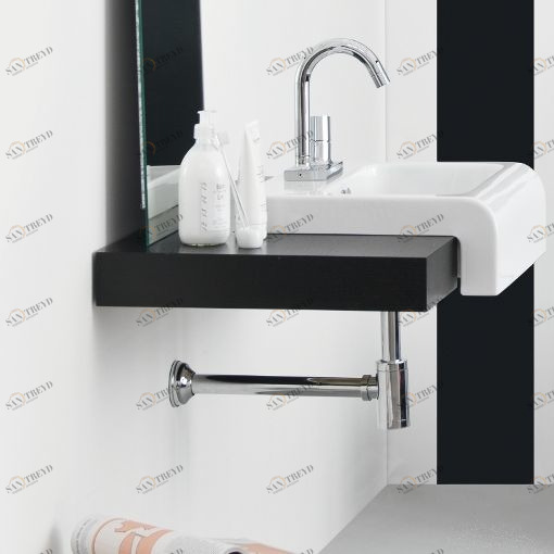 LFL004 Полувстраиваемая раковина консольная 50 см белая ArtCeram LA FONTANA 