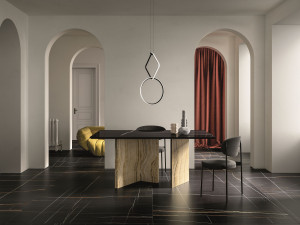 Пол / керамогранит с мраморным эффектом