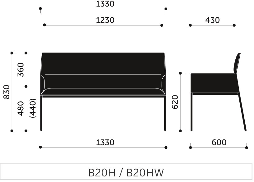 profim Скамья со спинкой, обитая тканью Chic air sun-id-1437663 - Вид №10