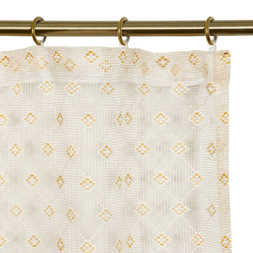 Тюль на ленте «Сетка», 300х270 см, мотивы, цвет бежевый ТОРГОВЫЙ ДОМ ТЕКСТИЛЬ STLM-2024419 - Вид №4