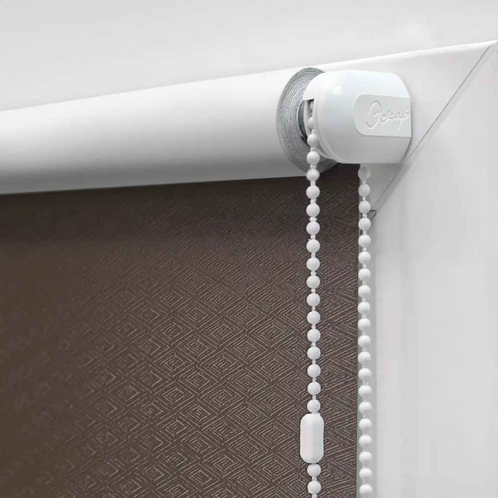 Штора рулонная блэкаут Ромб 100x160 см коричневая ЭСКАР STLM-2144708 - Вид №1