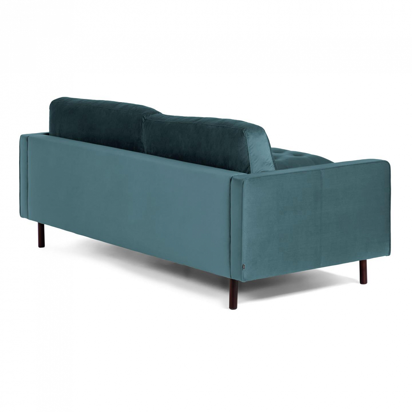 088105 BOGART Диван 3-местный бирюзовый бархат с пуфом 222 cm La Forma Debra - Вид №3