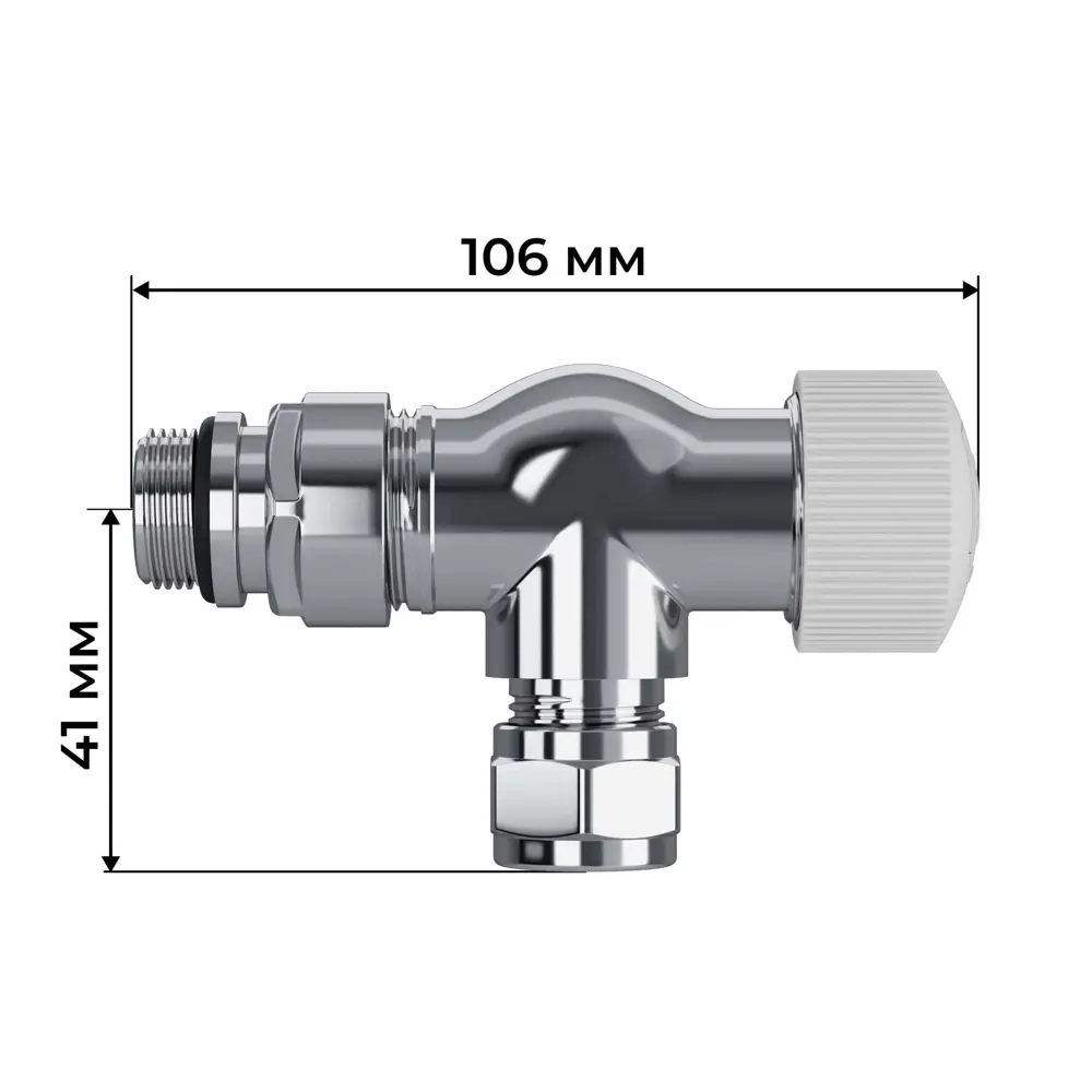 Термостатический комплект для радиатора осевой Royal Thermo Design Pro 1/2" латунь цвет хром 89423318 STLM-2143778  - Вид №4