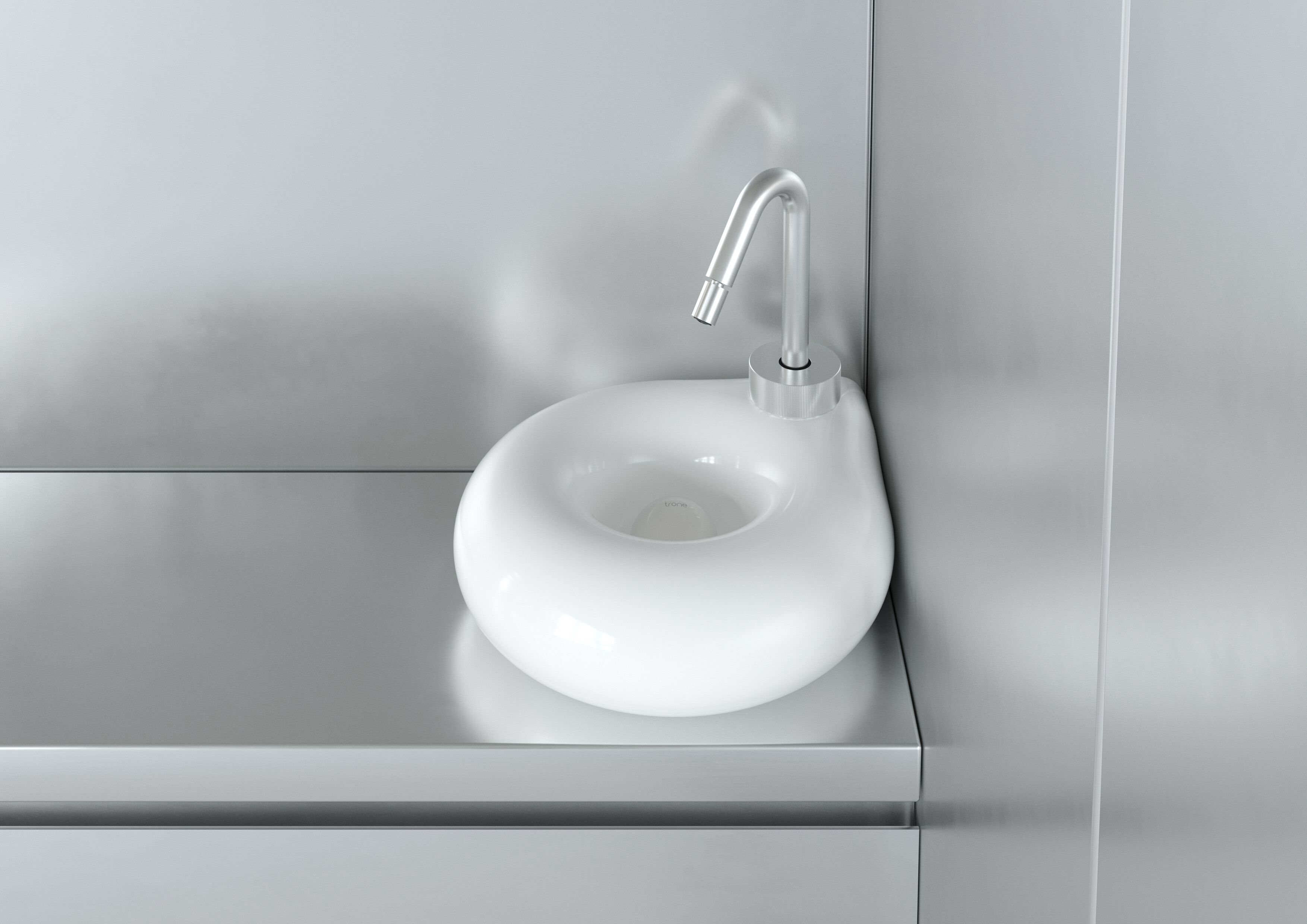 Керамическая столешница или подвесная раковина Trone Orbe ARCH-00042758 - Вид №3