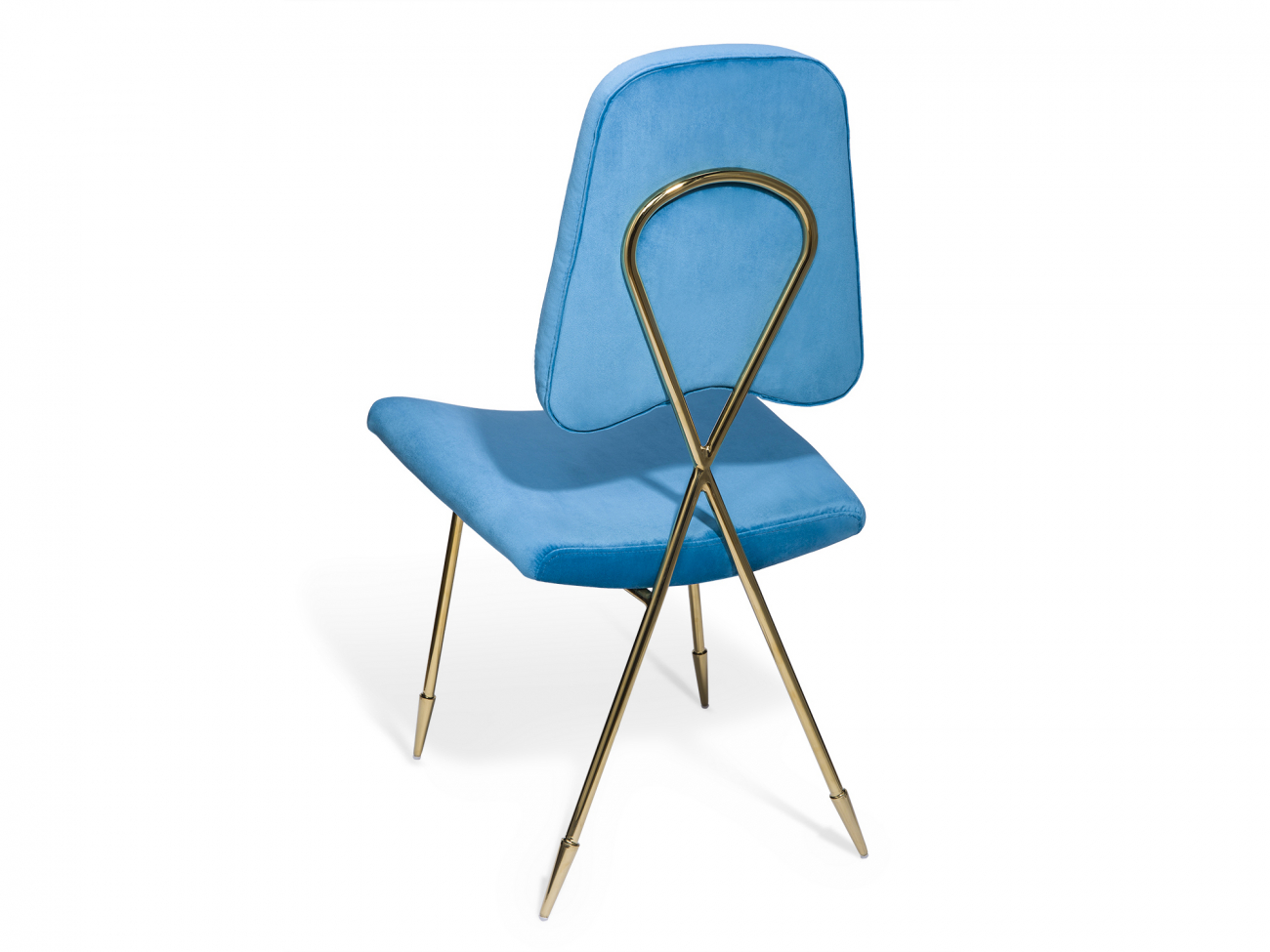 Стул дизайнерский синий Maxime Blue KELLY LOUNGE  210982 Голубой  - Вид №2