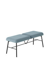 Myra 668 Скамья с двумя сиденьями, стальным каркасом на 4 ножках и мягким сиденьем. Et al. Myra