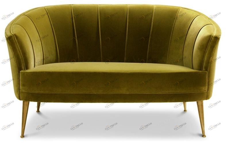 BRABBU 2-х местный бархатный диван Maya sun-id-1345150