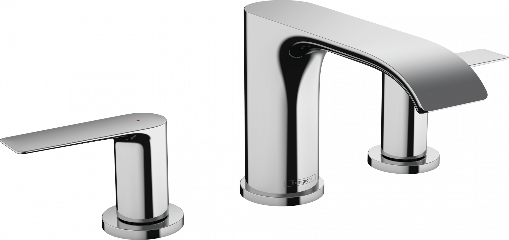 75033000 Смеситель для раковины 90 Vivenis на 3 отверстия со сливным гарнитуром Hansgrohe 