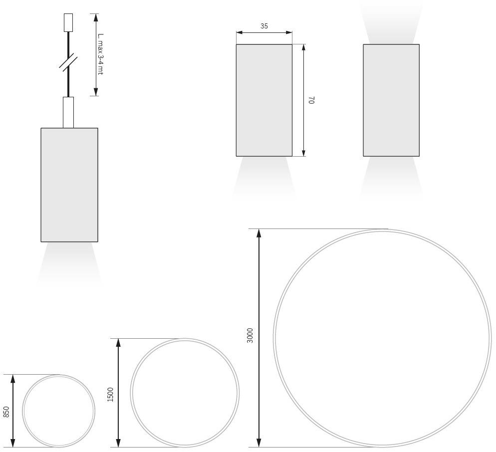 Essenzialed Светодиодный подвесной светильник из алюминия sun-id-1364438 - Вид №5