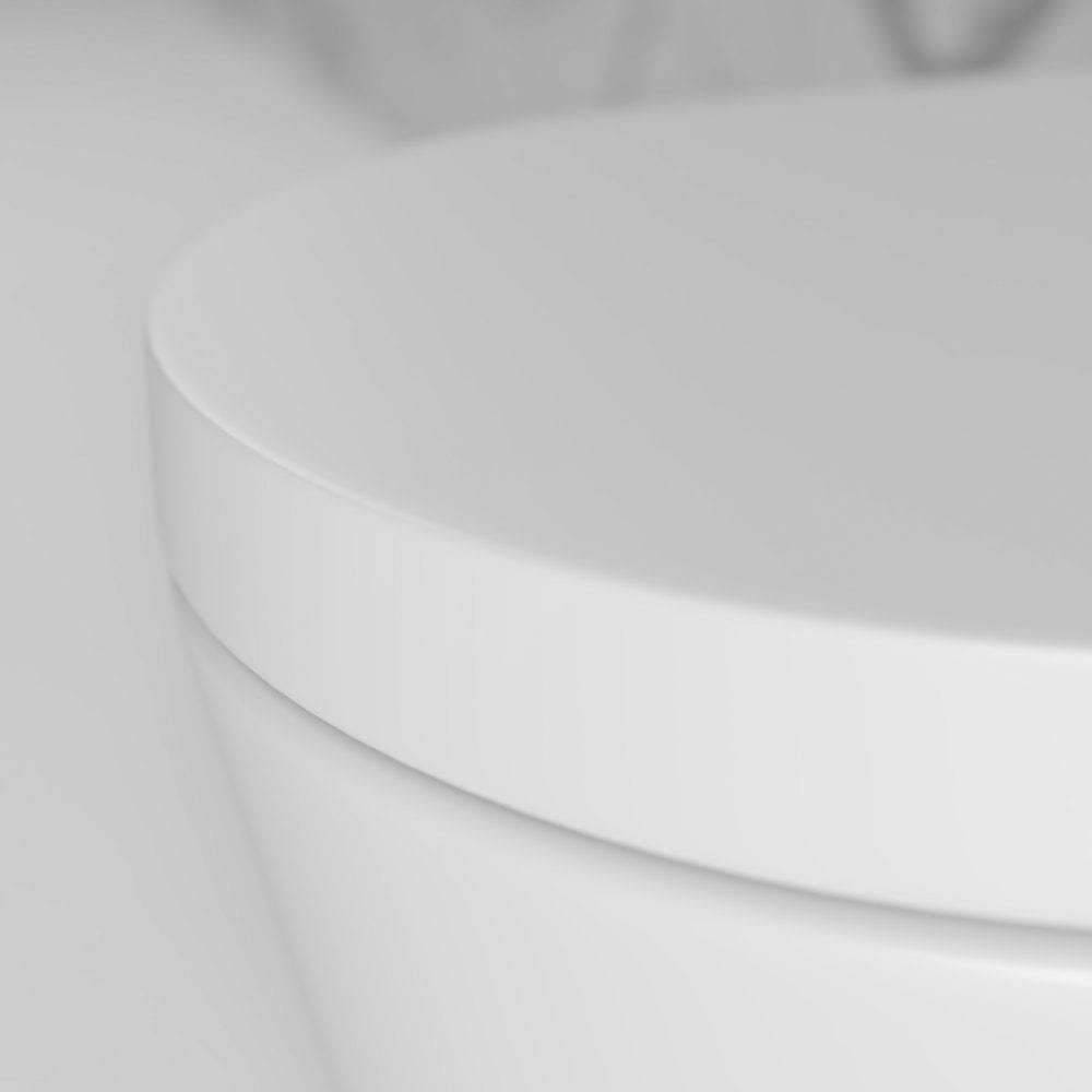 Керамический подвесной туалет с пластиной и сливной кассетой LUSSO без ARCH-00082135 - Вид №7