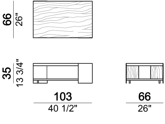 Деревянный квадратный журнальный столик Arketipo NOTH ARCH-00058354 - Вид №7