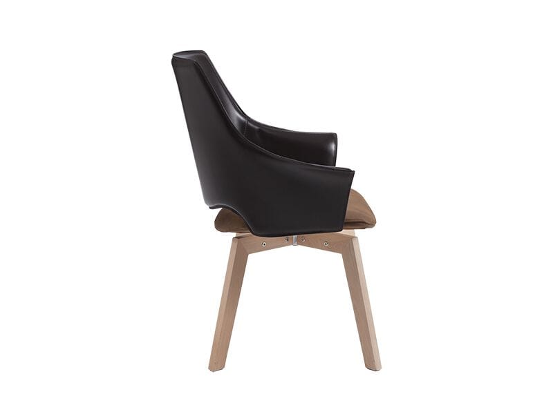 Кожаный стул с мягким сиденьем Moschella Windsor ARCH-00003748 - Вид №1