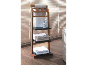 Деревянный напольный держатель для полотенец