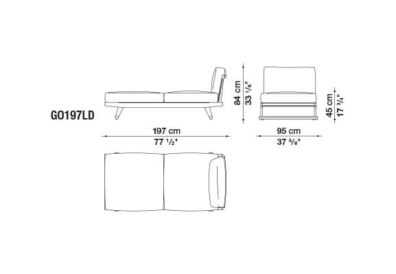 Ткань сад диван с полуостровом B&B Italia Outdoor Чт ARCH-00073529 - Вид №13