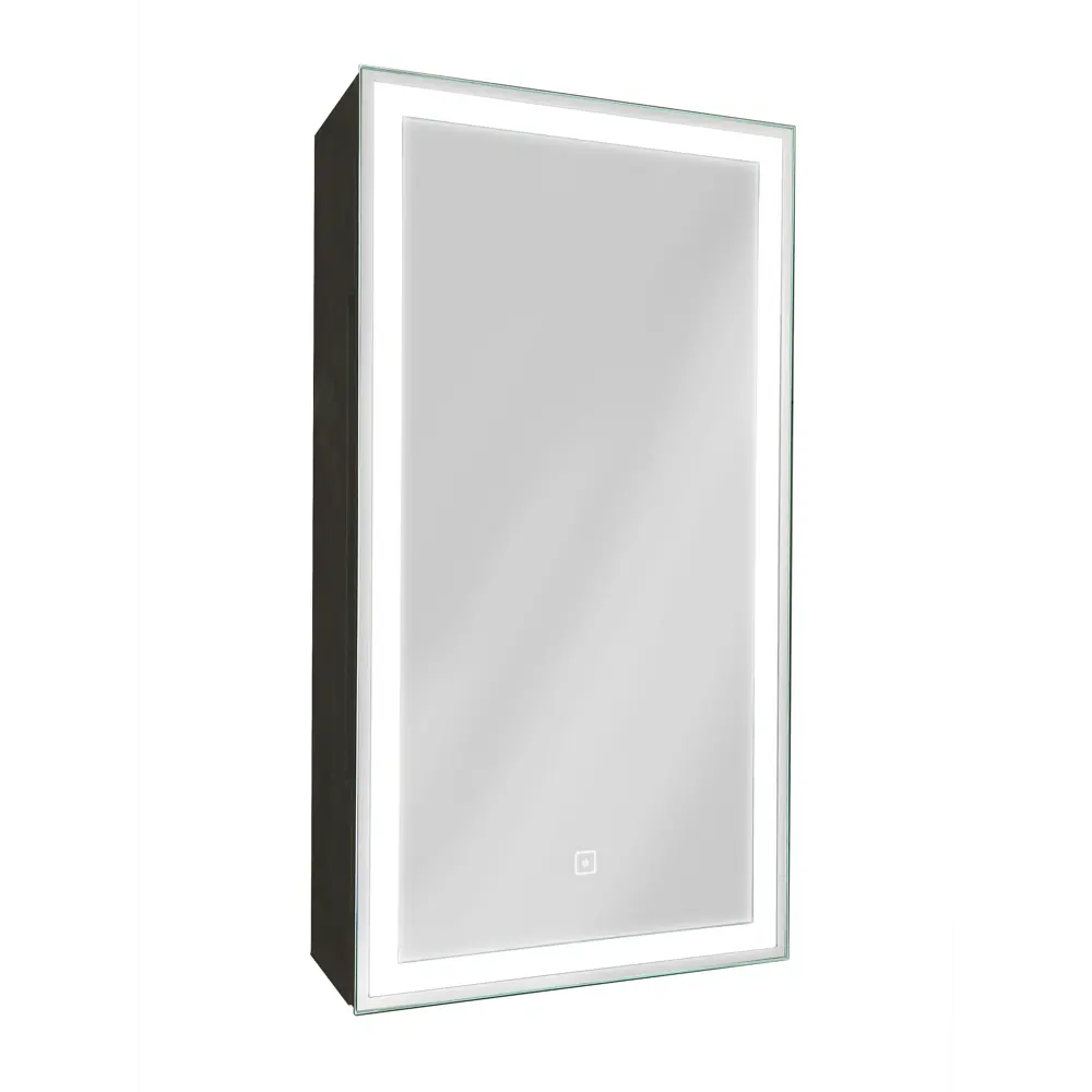 Шкаф зеркальный подвесной Montero Black LED с подсветкой 35x65 см цвет черный 89180063 STLM-2157365 Santreyd - Вид №2