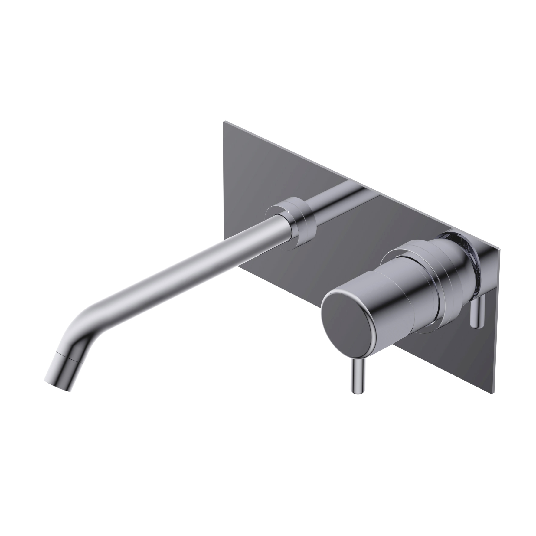 Q0BA6014SX Встраиваемый однорычажный смеситель для раковины Ritmonio Reverso