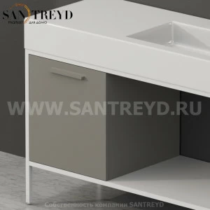 SS4548CC2 Тумба с открывающейся левой створкой (с 1 стеклянной полкой) Globo