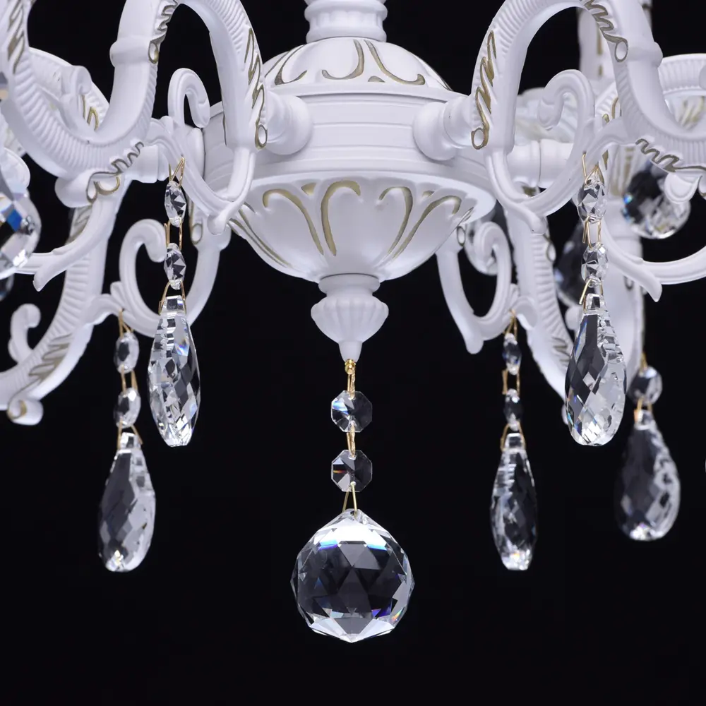 Люстра Свеча 6xE14x60 Вт, металл, цвет белый Maytoni STLM-2170380 - Вид №12