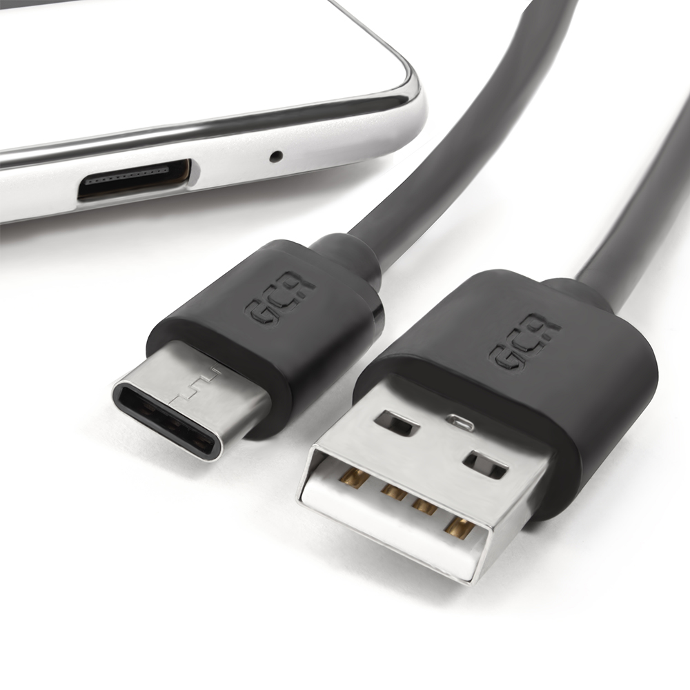33-050549 кабель 0.15m usb 2.0, am/cm, черный, 28/28 awg, экран, армированный, морозостойкий Greenconnect Santreyd  - Вид №2
