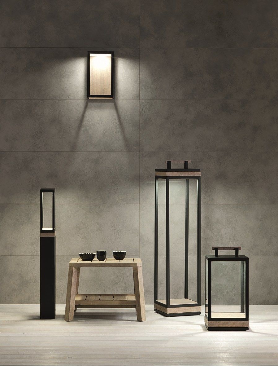 Настольная лампа с батарейным питанием из тикового дерева Ethimo Carrè ARCH-00094982 - Вид №2