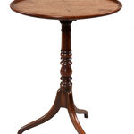 SOR27454 Стол для штатива из красного дерева с тарелкой ijlbrown  - Вид №4