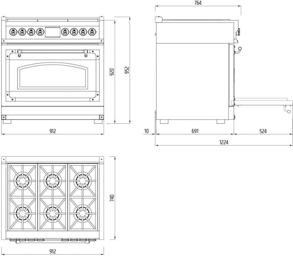 Officine Gullo Профессиональная отдельно стоящая кухня Fiorentina sun-id-1472647 - Вид №1