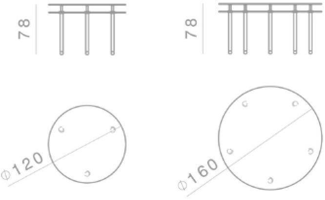 GHIDINI1961 Круглый хрустальный стол Legs sun-id-1495641 - Вид №2