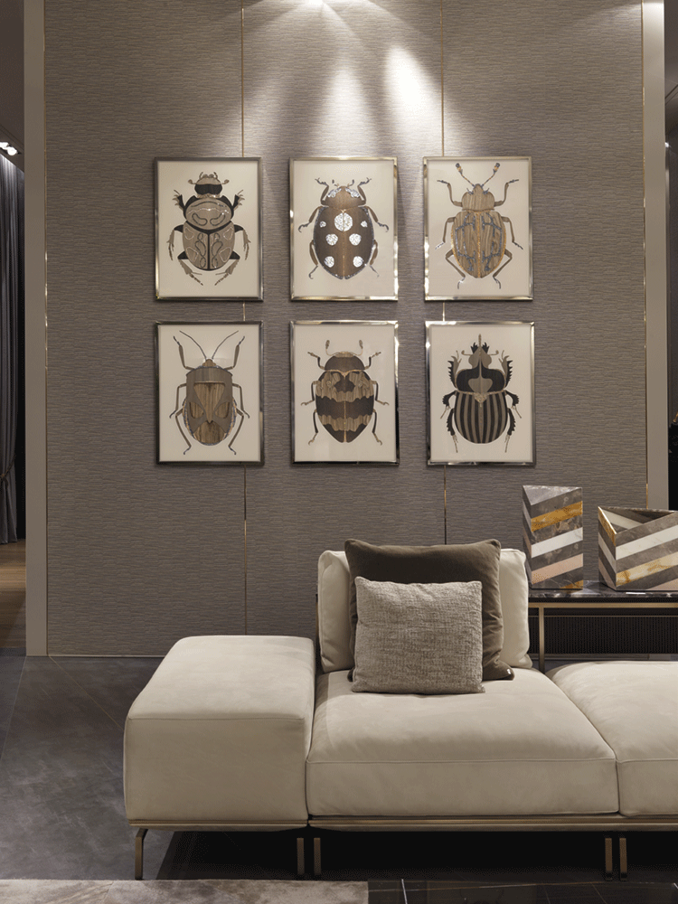 Beetle C Произведение искусства из ископаемого дерева Visionnaire  - Вид №2