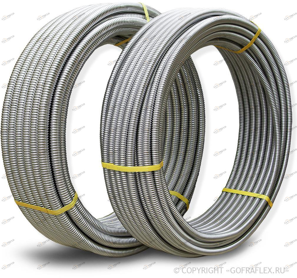 Гофрированная труба из нержавеющей стали 25мм (A) Flexible hose Россия 25A