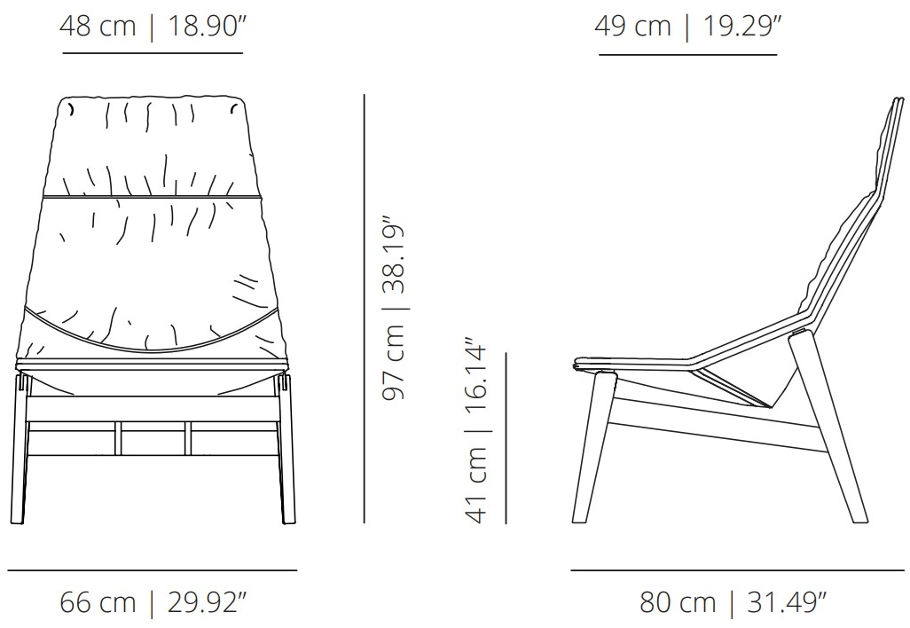 Viccarbe Мягкое кресло из дерева с высокой спинкой Ace Acam | acam_tx Acam ~ acam_tx - Вид №8