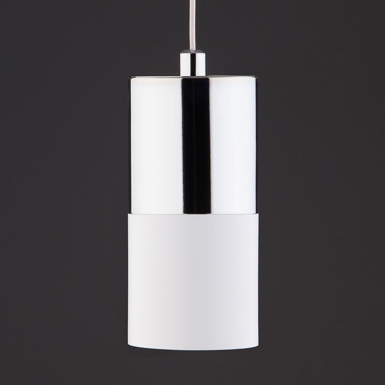Подвесной светильник Eurosvet Mini Topper 50146/1 хром/белый EUROSVET MINI TOPPER 223283 Белый  - Вид №3