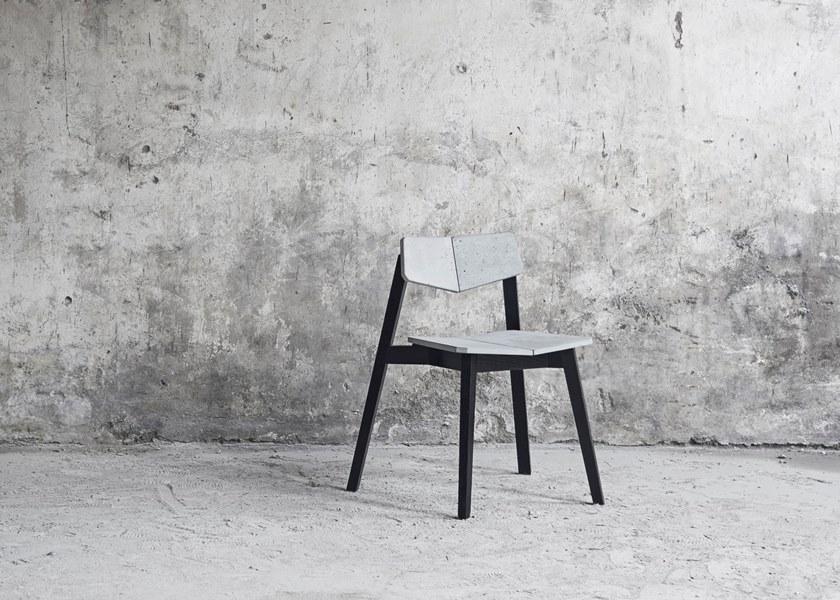 Bentu Design Бетонный стул с открытой спинкой  C212150  - Вид №1