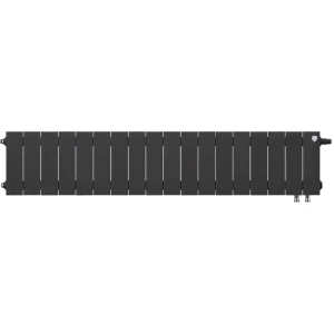 Радиатор секционный Royal Thermo Pianoforte VDR 200/100 18 секций нижнее правое подключение биметалл черный 86733741 STLM-2041651