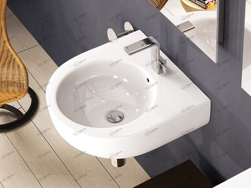 Ps50l Накладная раковина на столешницу  овальная Ceramica Flaminia Pass