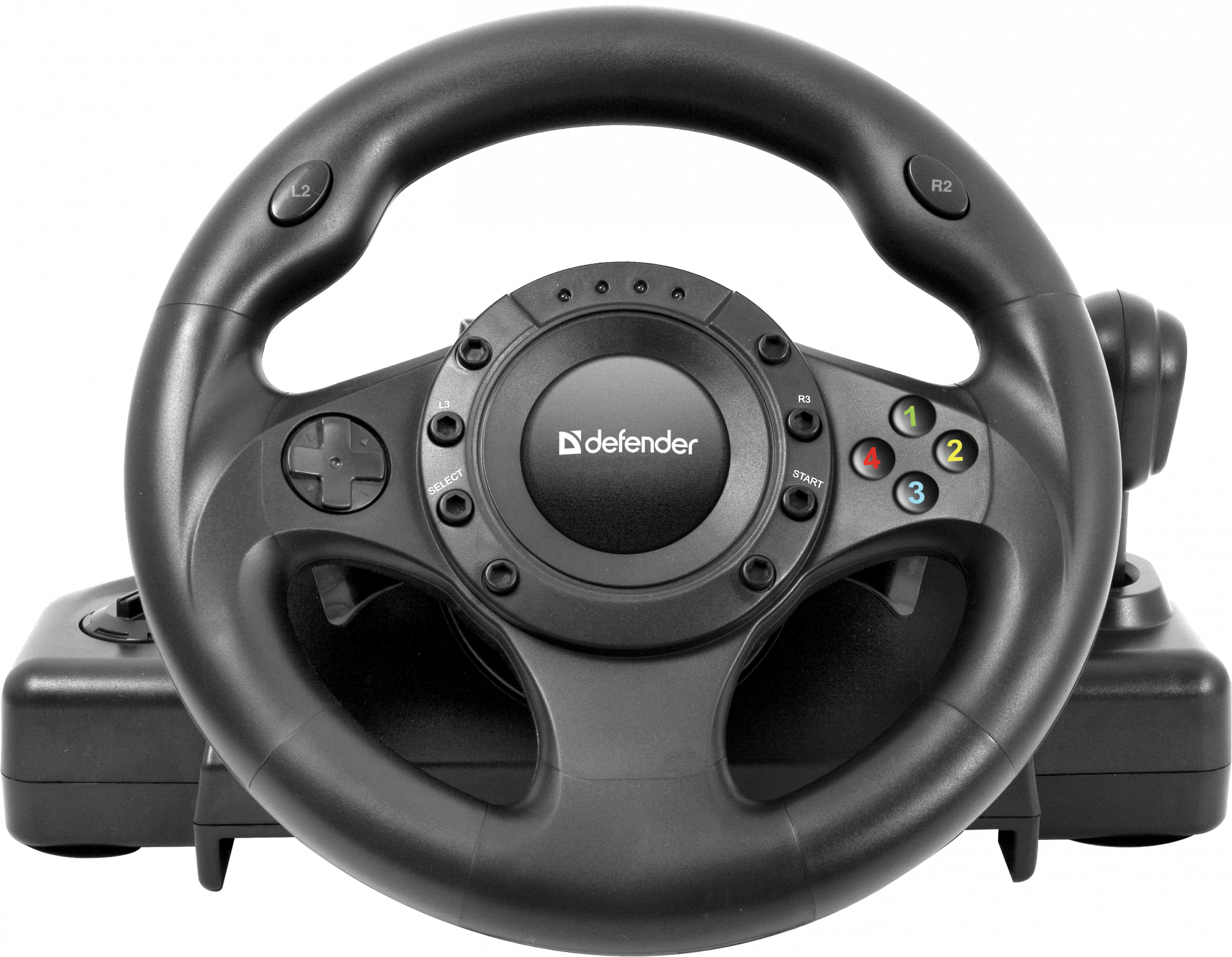 64370 игровой руль forsage drift gt usb-ps2-ps3, 12 кнопок Defender Santreyd 