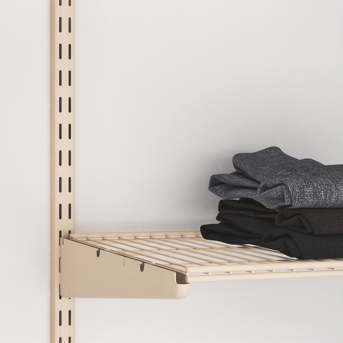 Сеточная полка , 1206х406х15 мм, магнолия LJPS0556 Public Steel Россия  - Вид №4