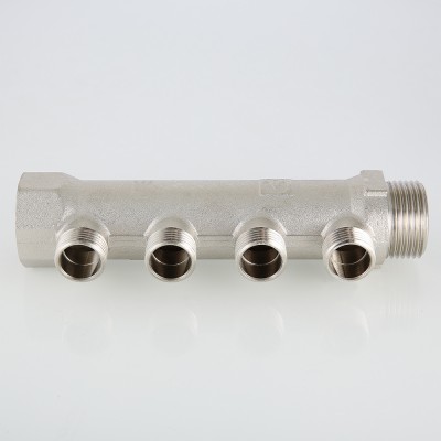 VTc.500.N.0504 Коллектор с наружной резьбой Valtec 3/4", 4 х 1/2"  - Вид №8