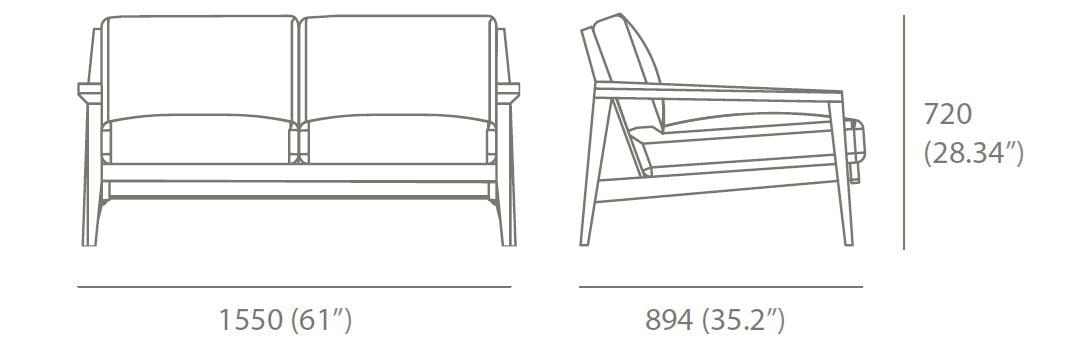 2-местный тканевый диван Case Stanley ARCH-00095264 - Вид №42