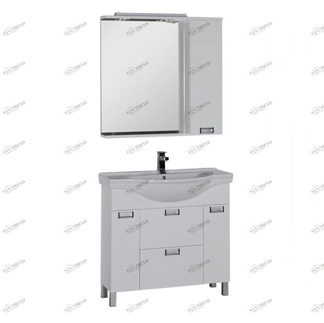 Комплект мебели Aquanet Сити 90 белый 00173432