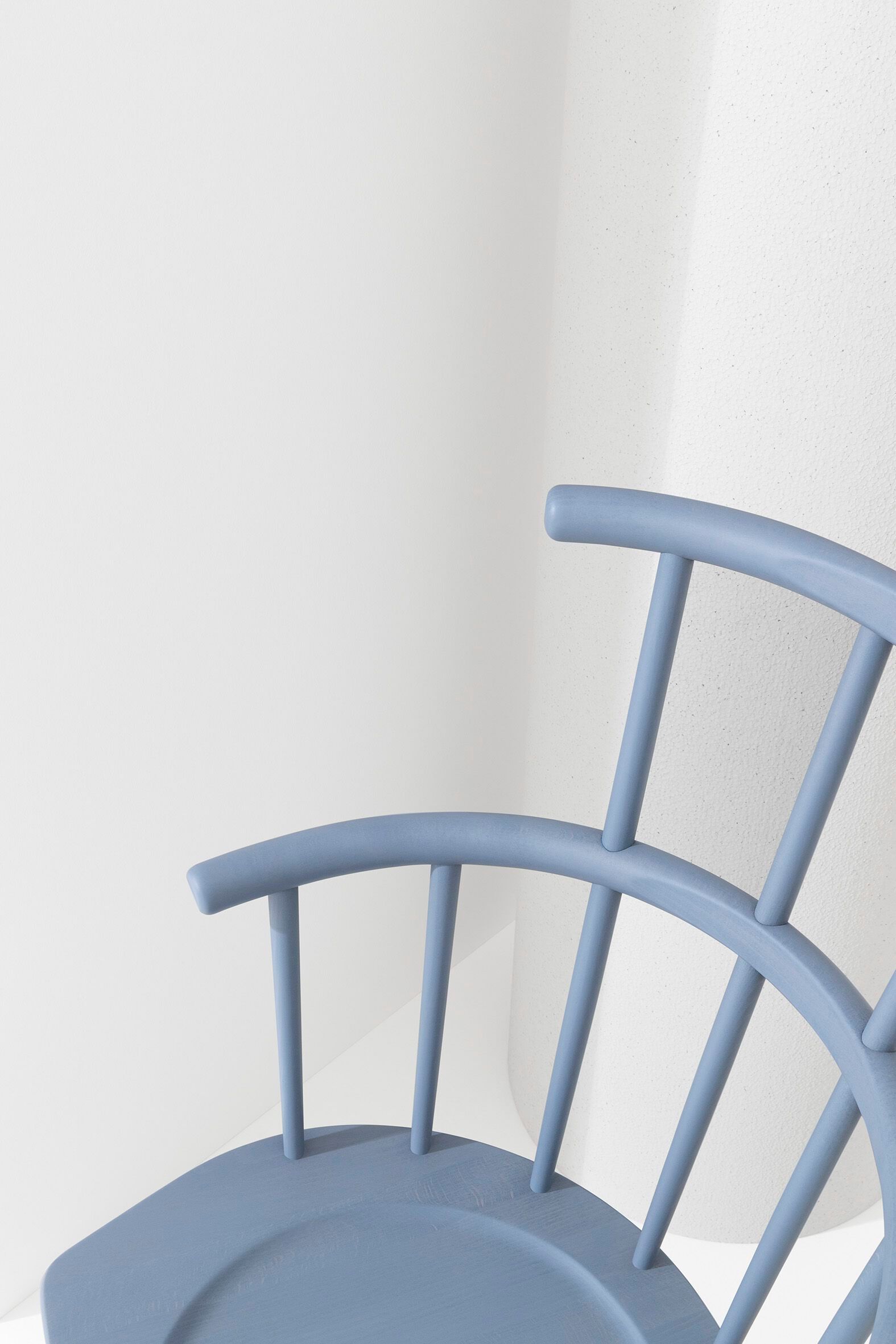 Кресло-качалка из бука с подлокотниками с высокой спинкой Billiani W ARCH-00111222 - Вид №5