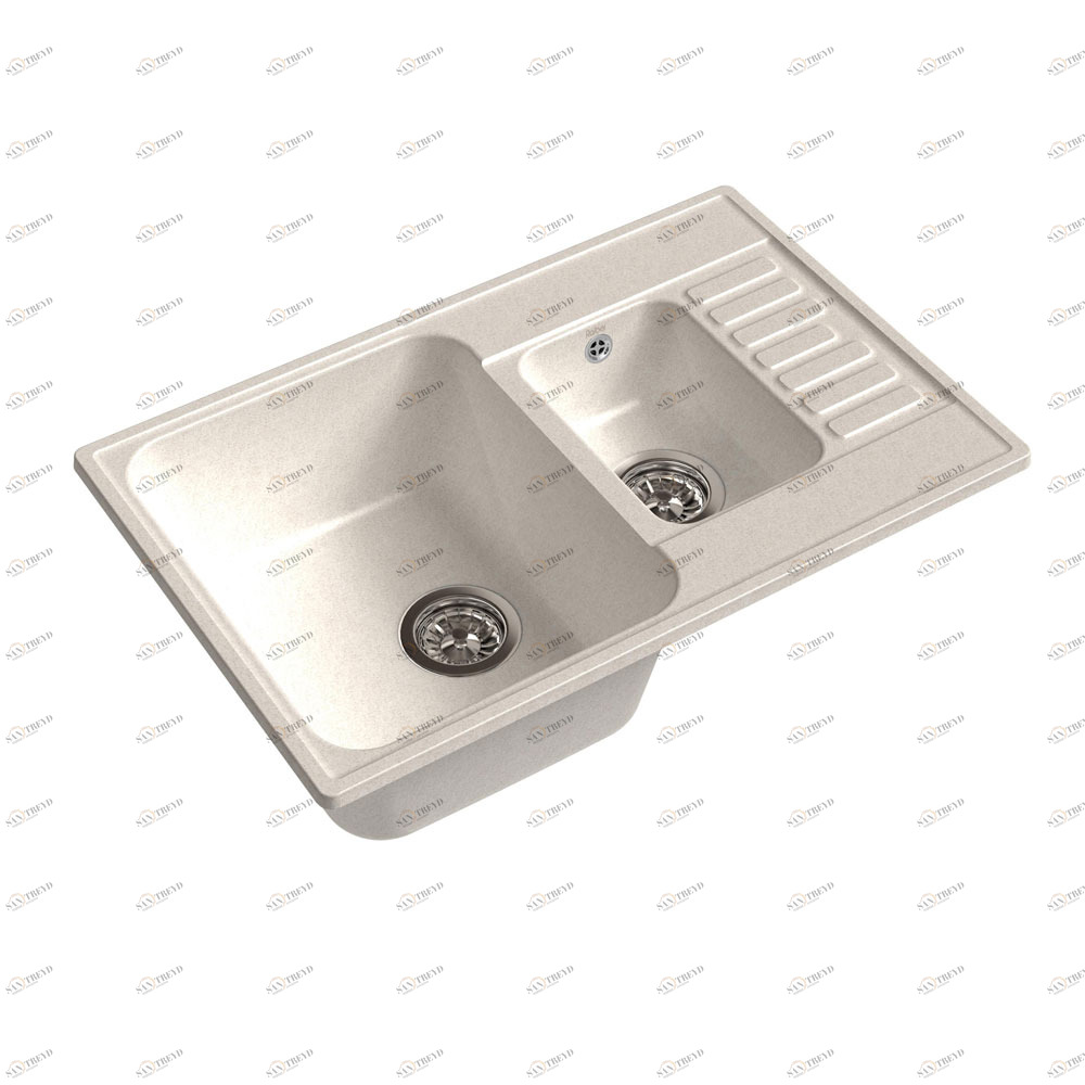 RQ377 белый Мойка кухонная прямоугольная Raiber 