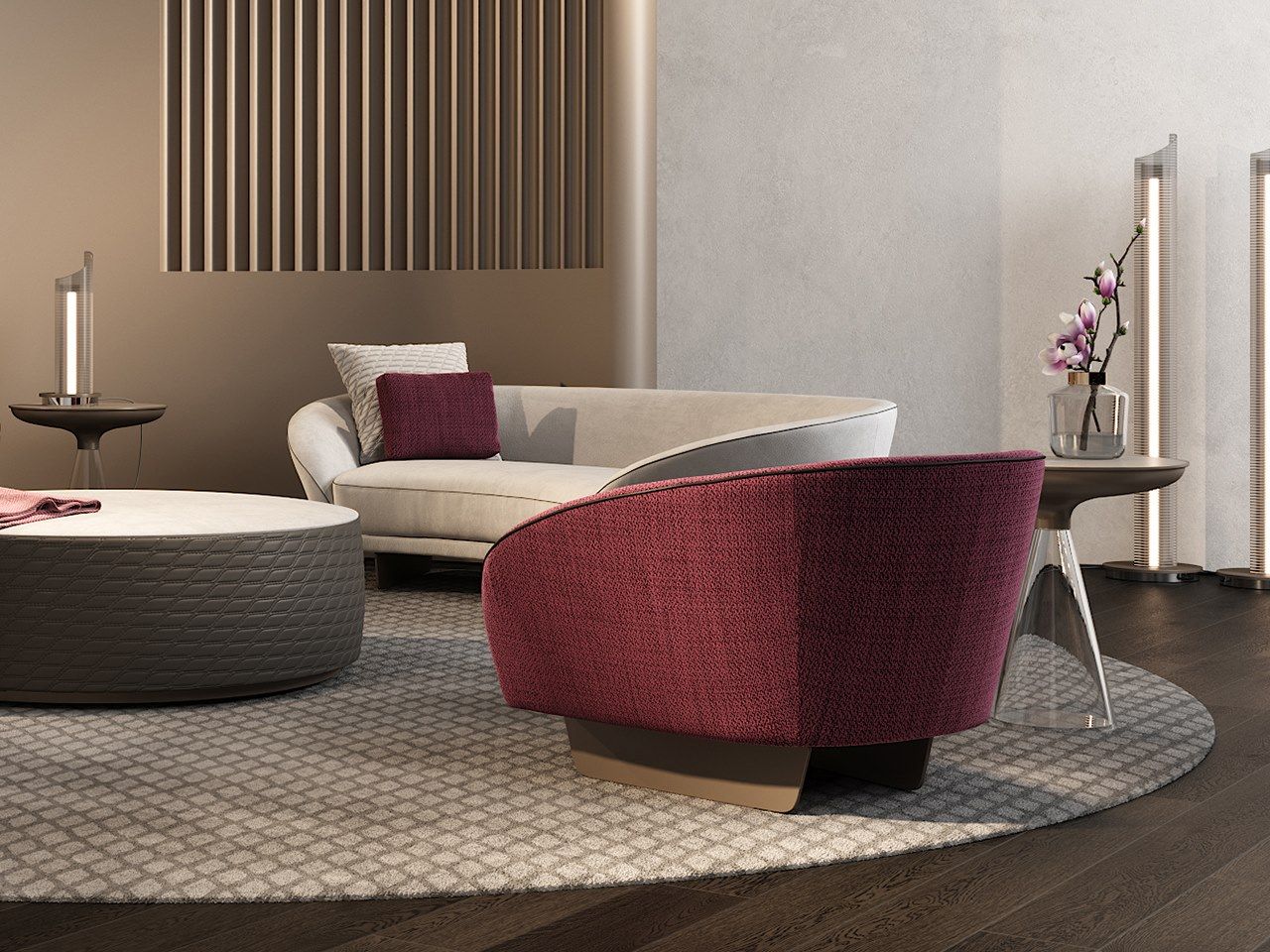 Тканевое кресло с подлокотниками REFLEX Pininfarina home design ARCH-00029352 - Вид №5