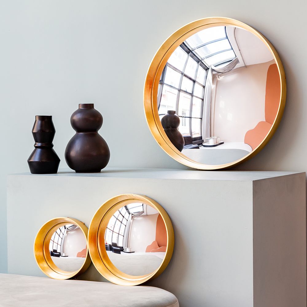 21092111 Зеркало декоративное настенное «Хогард Голд» (версия M) (fish-eye) Object Desire Зазеркалье  - Вид №5