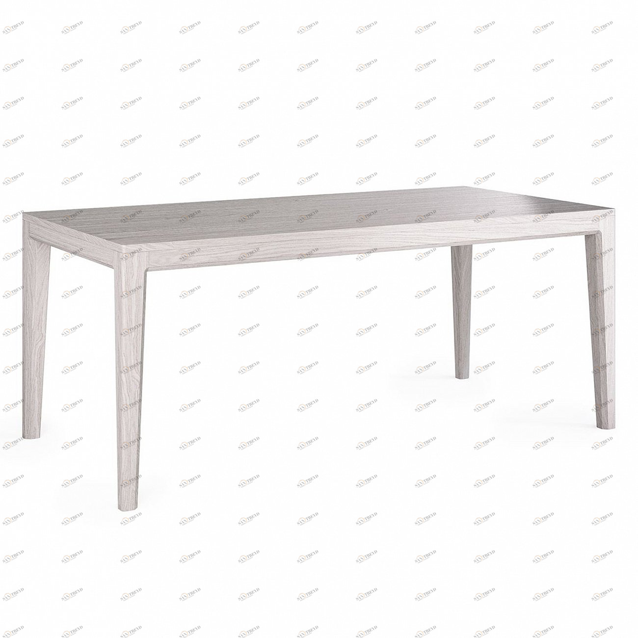 Обеденный стол белый прямоугольный 180 см Mavis THE IDEA  210058 Беленый дуб;бежевый 