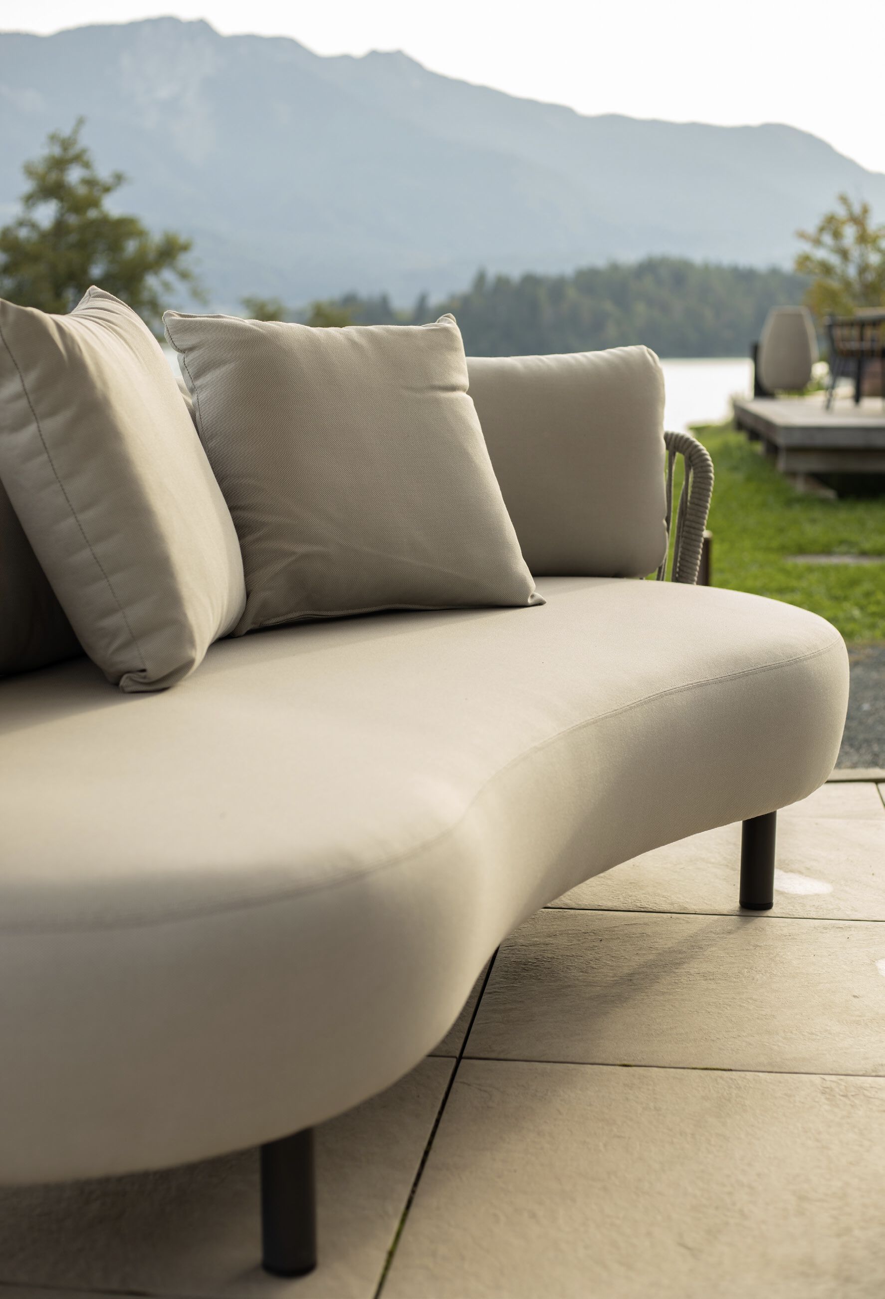 2-местный изогнутый садовый диван DRIGANI Moon ARCH-00145624 - Вид №1