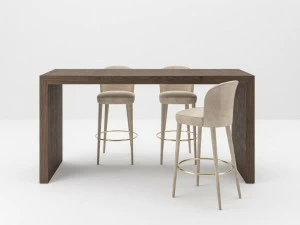 PROF Стол для совещаний из дерева прямоугольной формы высокий Block 2.0