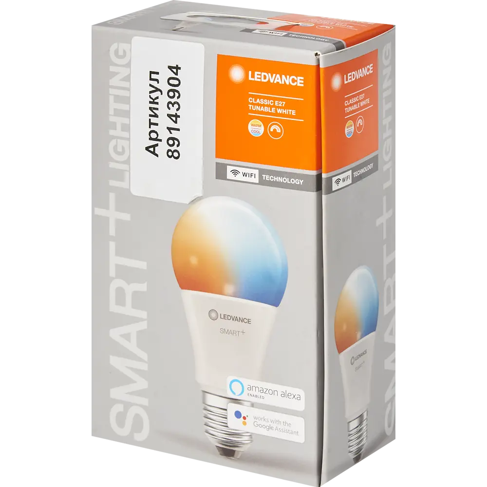 Лампа умная светодиодная Wi-Fi Osram Smart Plus E27 220-240 В 9 Вт груша матовая 806 лм, изменение оттенков белого LEDVANCE STLM-2029779 - Вид №5