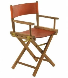 Unopiù Складное кресло из тика и кожи Ginger Gintpa