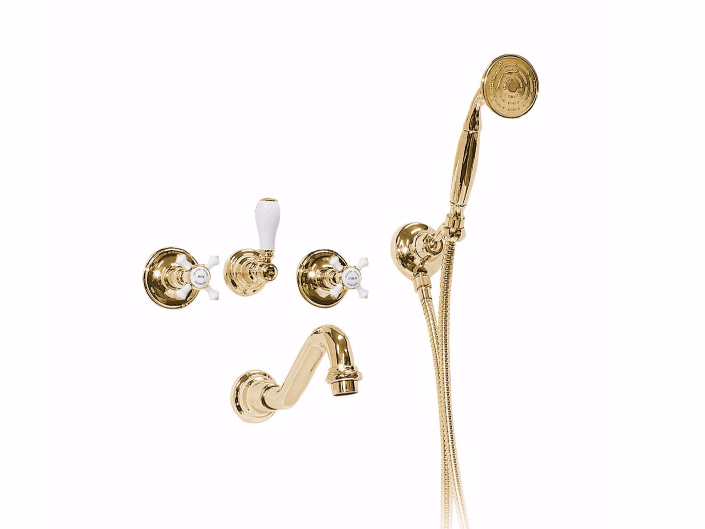 Встраиваемая настенная ванна с ручным душем Gentry Home Chelsea ARCH-00012877 - Вид №1