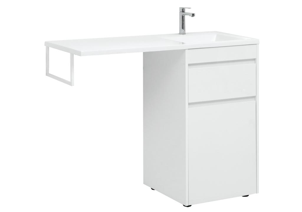 Тумба с раковиной Aquanet Токио 110 R белый (напольная, 1 ящик) 0023928900235498 - Вид №8